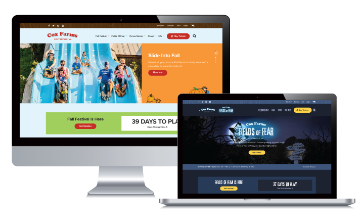 Cox Farms and Fields of Fear websites launch